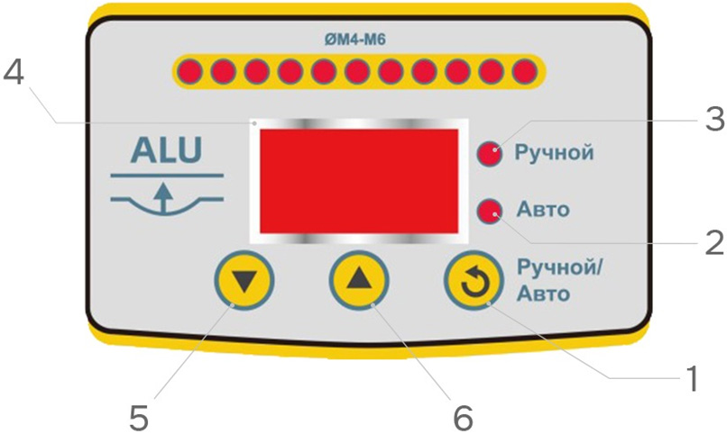 Панель управления установки ET_23C